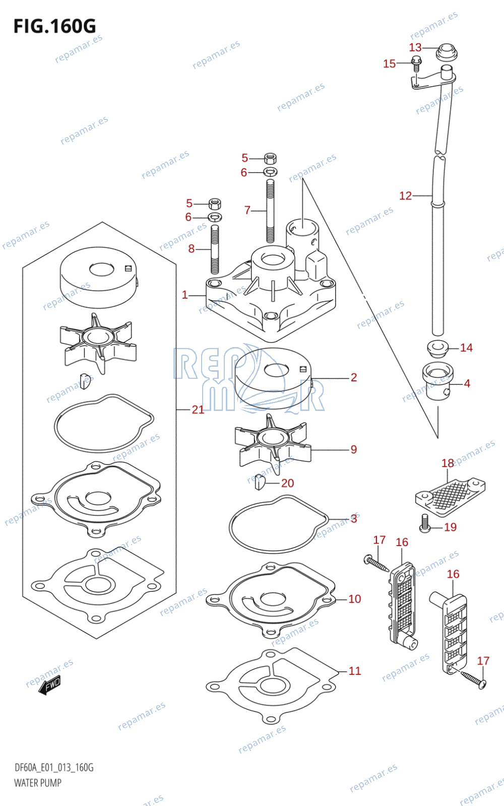 160G - WATER PUMP (DF60A:E01)