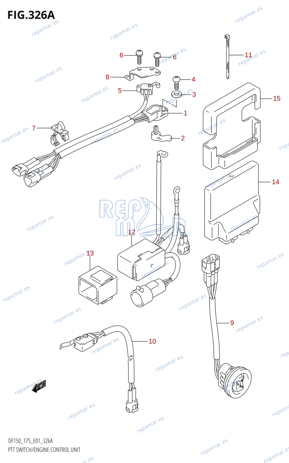 326A - PTT SWITCH /​ ENGINE CONTROL UNIT