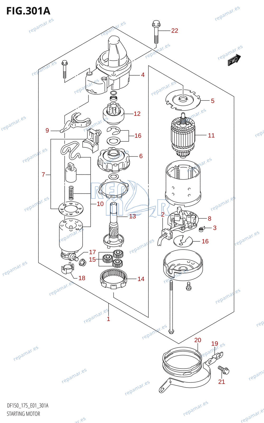 301A - STARTING MOTOR