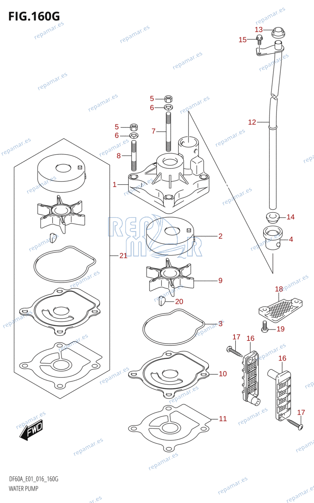 160G - WATER PUMP (DF60A:E01)