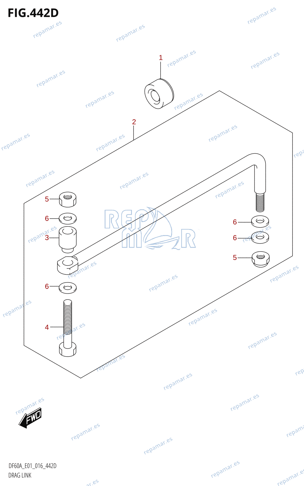 442D - DRAG LINK (DF60A:E01)