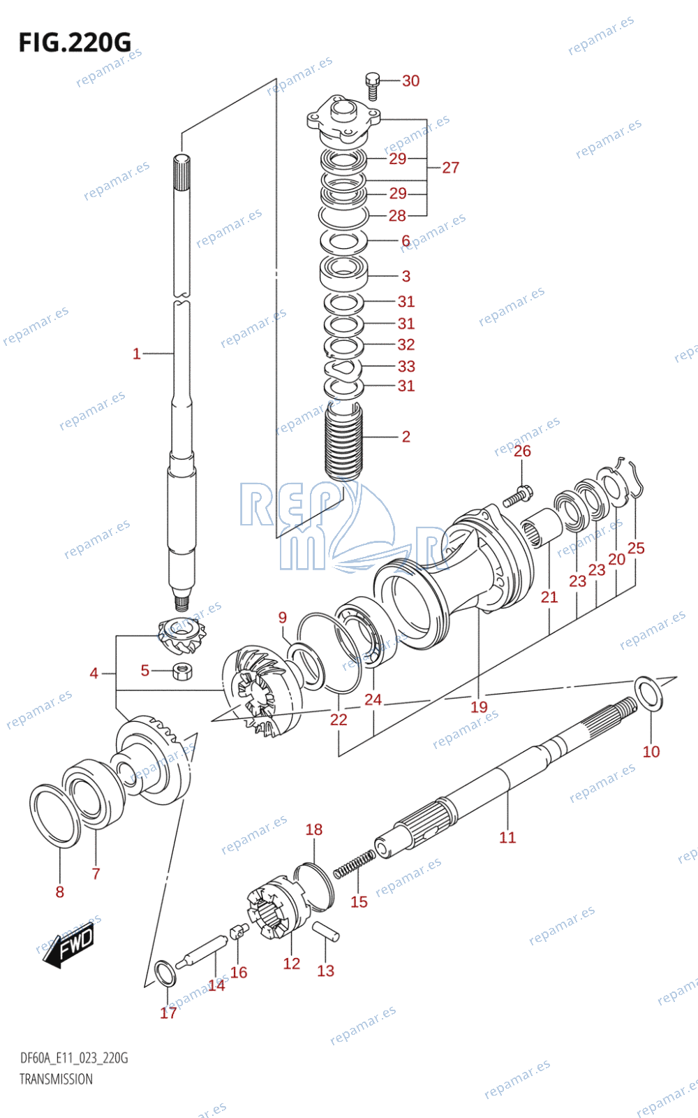 220G - TRANSMISSION ((DF60AVT,DF60AVTH):E40)