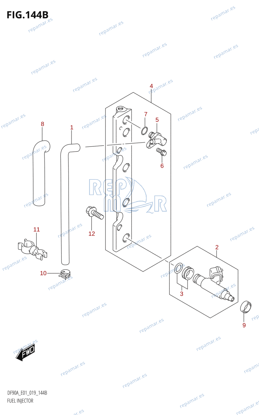 144B - FUEL INJECTOR (E40)