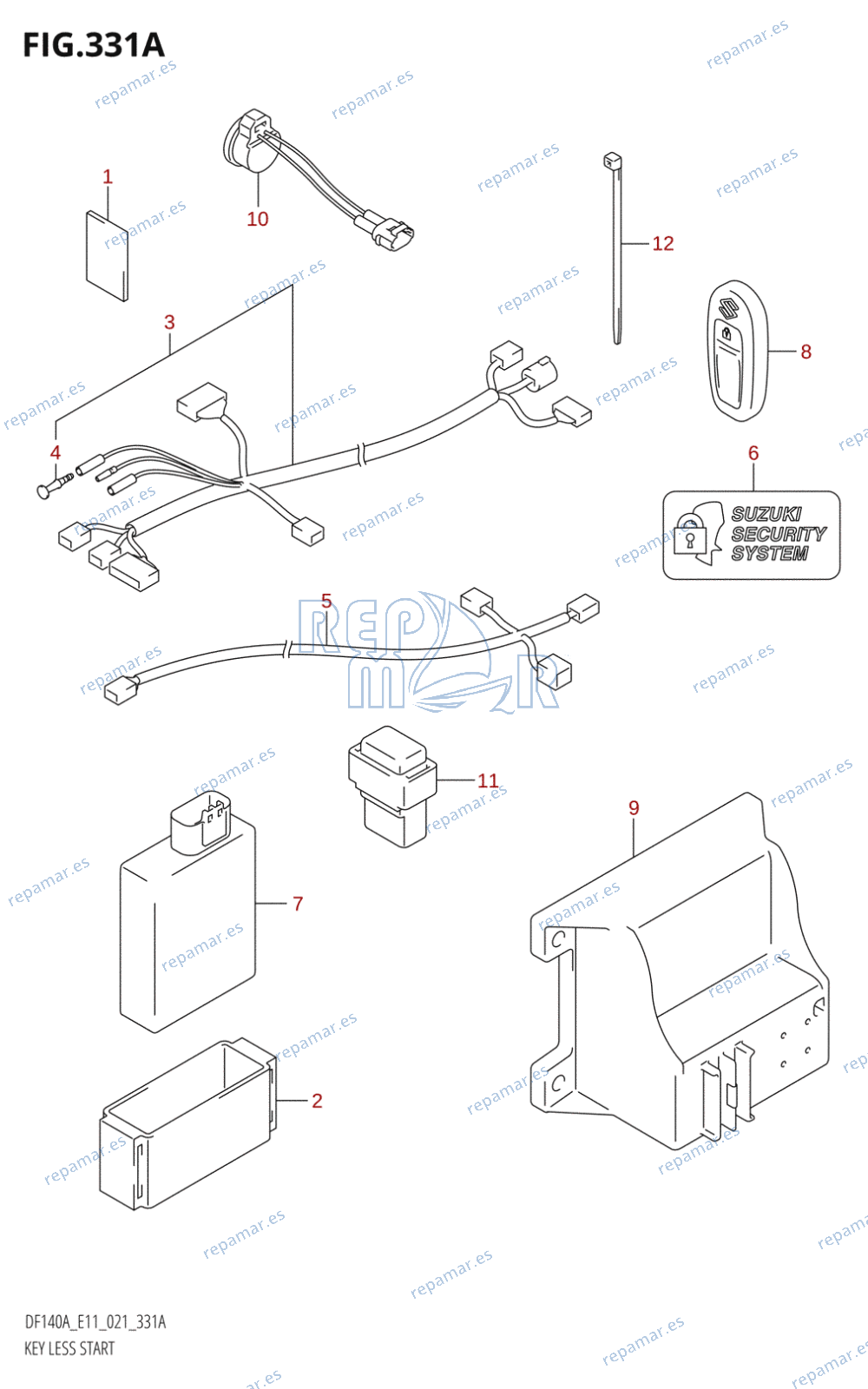 331A - KEY LESS START (DF100AT,DF115AST,DF115AT:E11,DF140AT:E11)