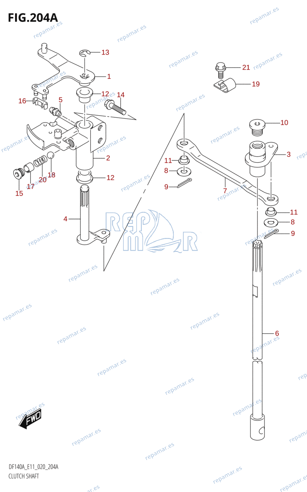 204A - CLUTCH SHAFT