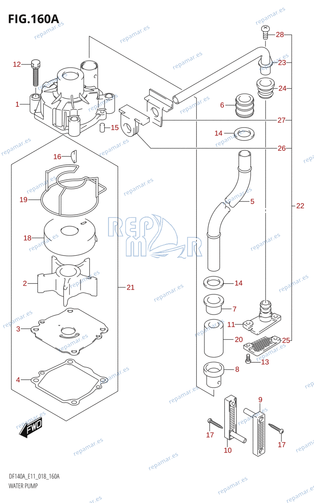 160A - WATER PUMP (E11,E03)