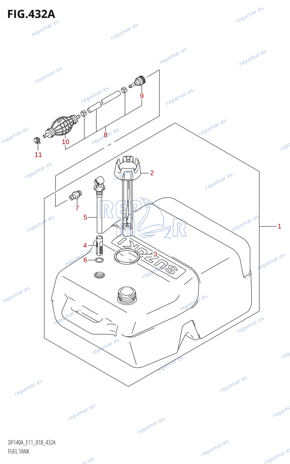 432A - FUEL TANK (E40)