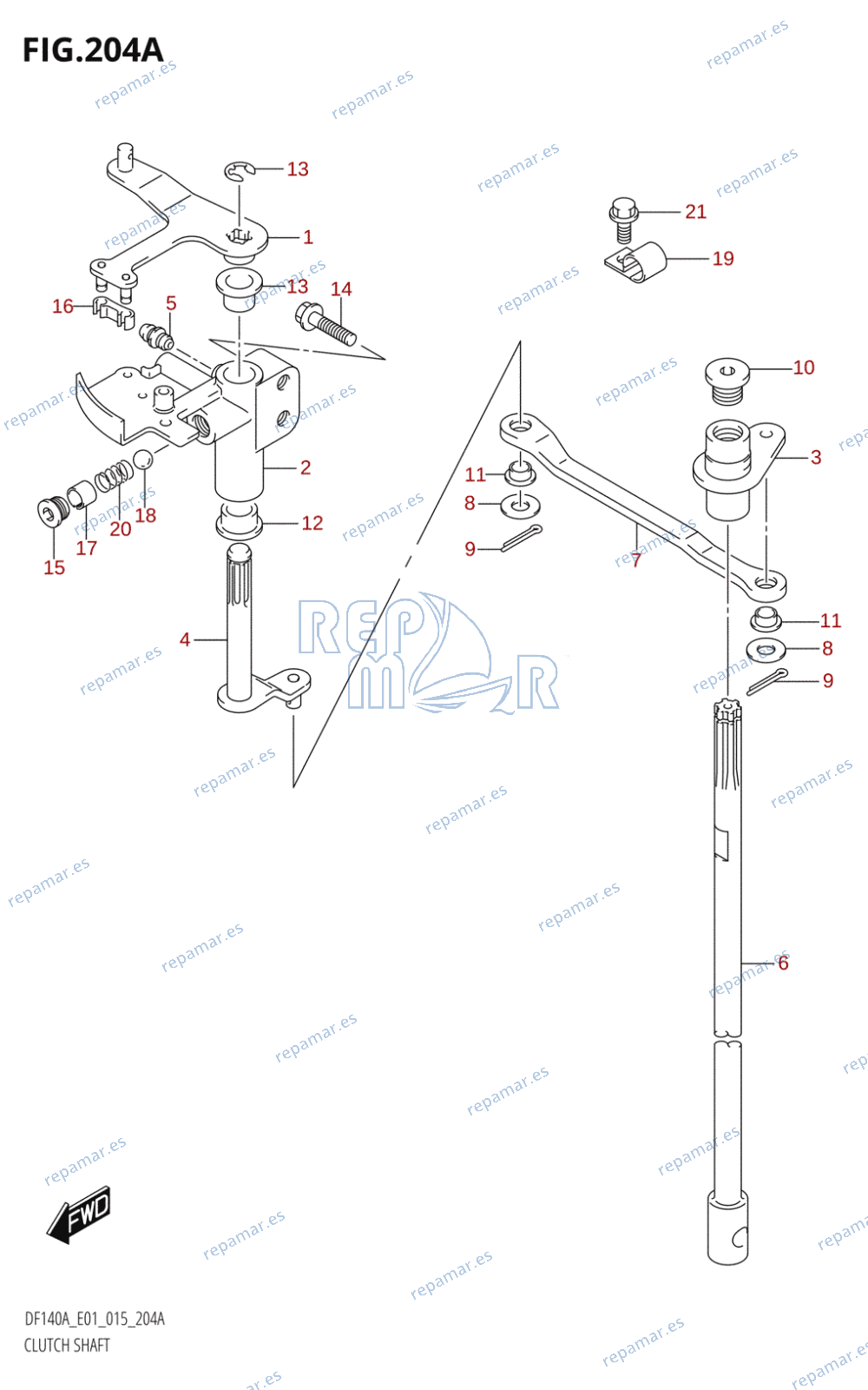 204A - CLUTCH SHAFT