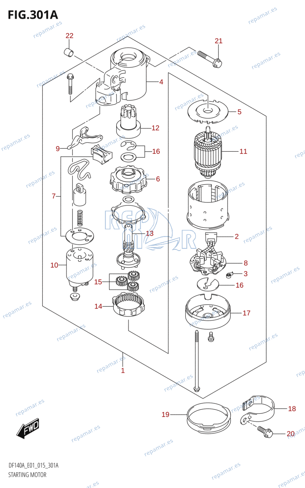 301A - STARTING MOTOR