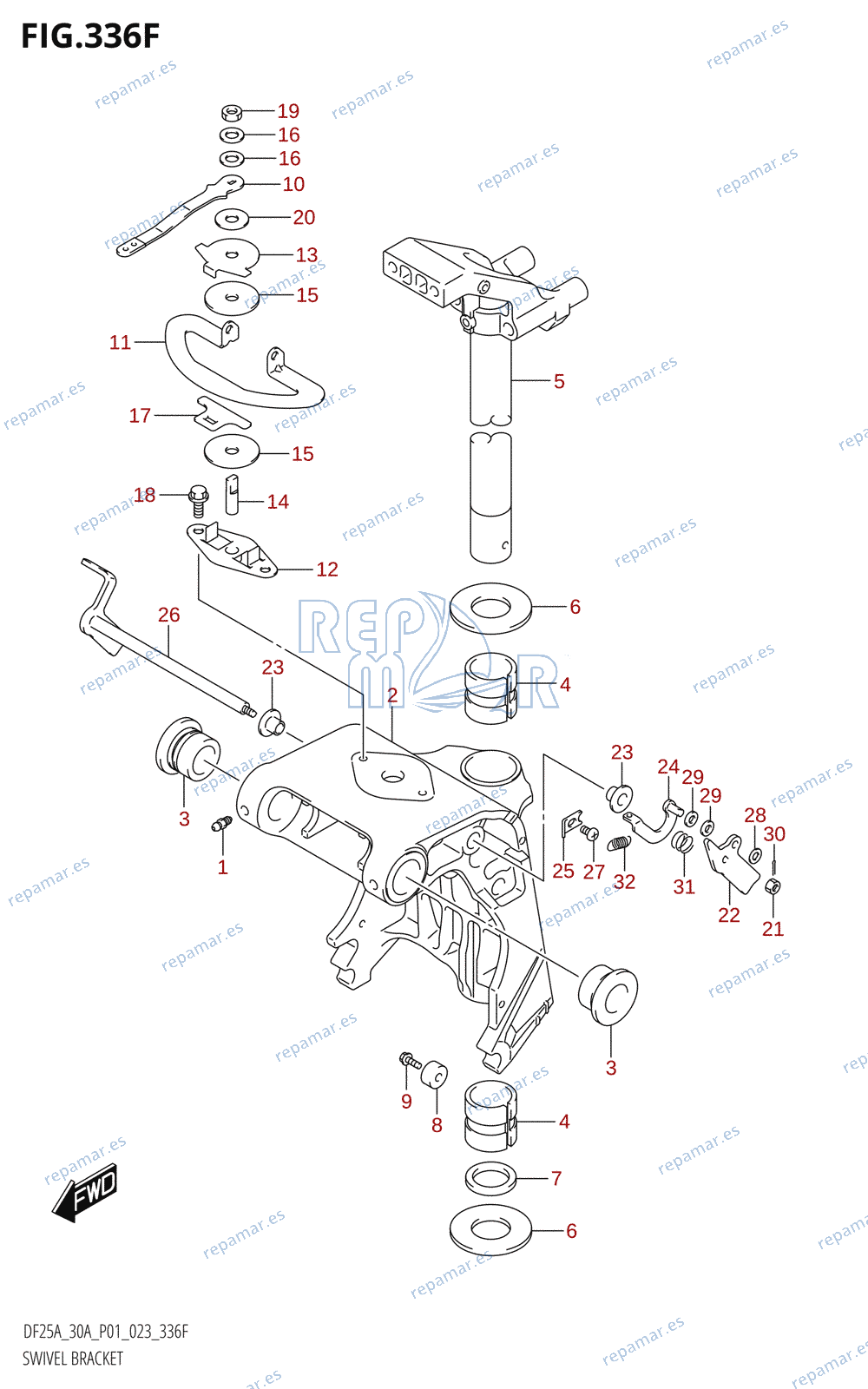 336F - SWIVEL BRACKET (DF30AQ)