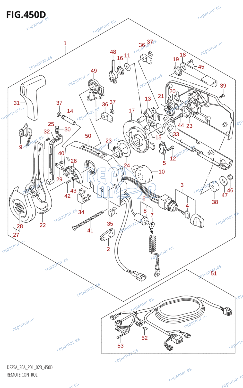 450D - REMOTE CONTROL ((DF25AT,DF30AT):(022,023))