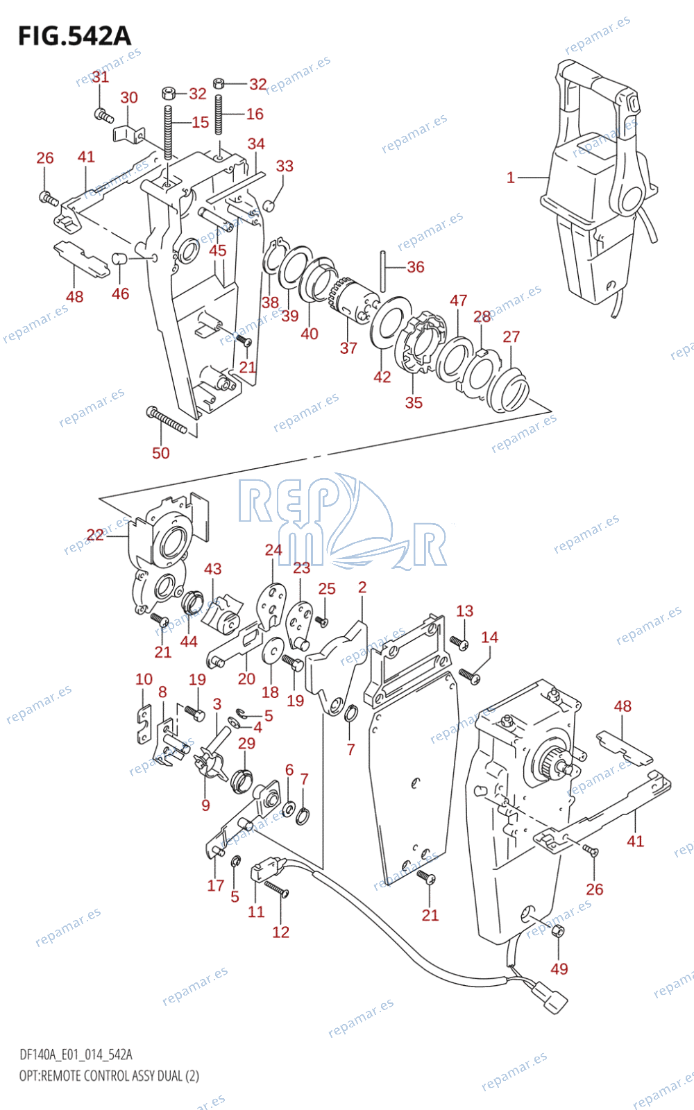 542A - OPT:REMOTE CONTROL ASSY DUAL (2)