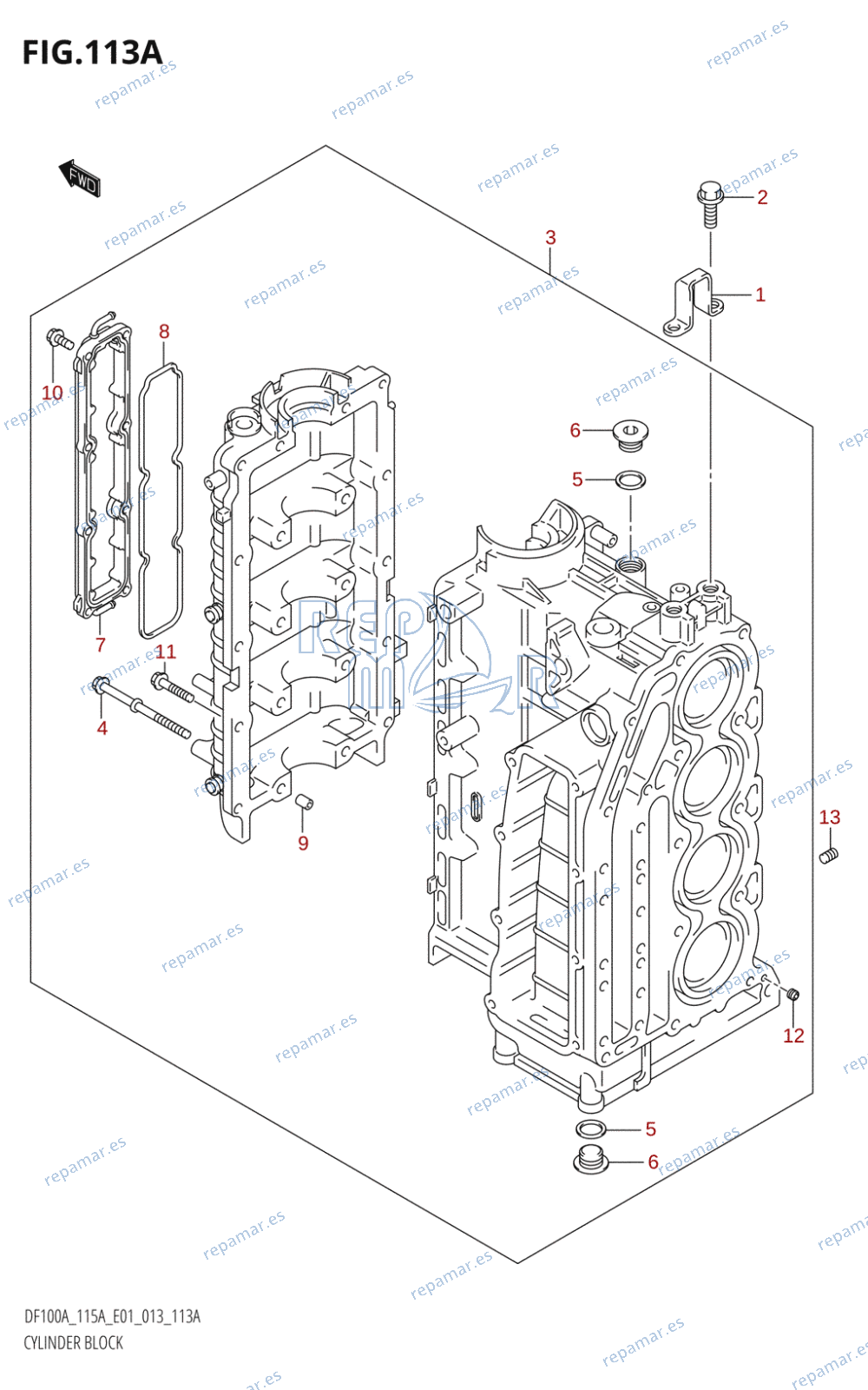 113A - CYLINDER BLOCK