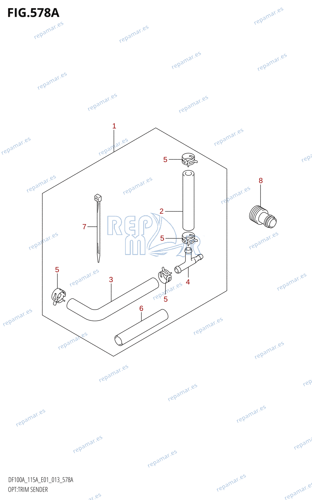 578A - OPT:TRIM SENDER (DF100AT:E01)