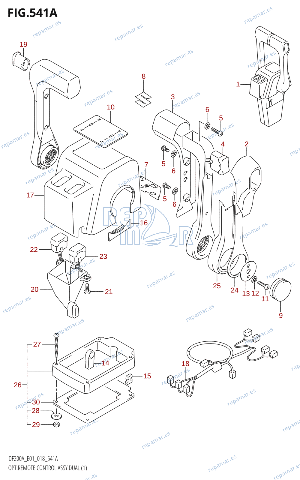 541A - OPT:REMOTE CONTROL ASSY DUAL (1)