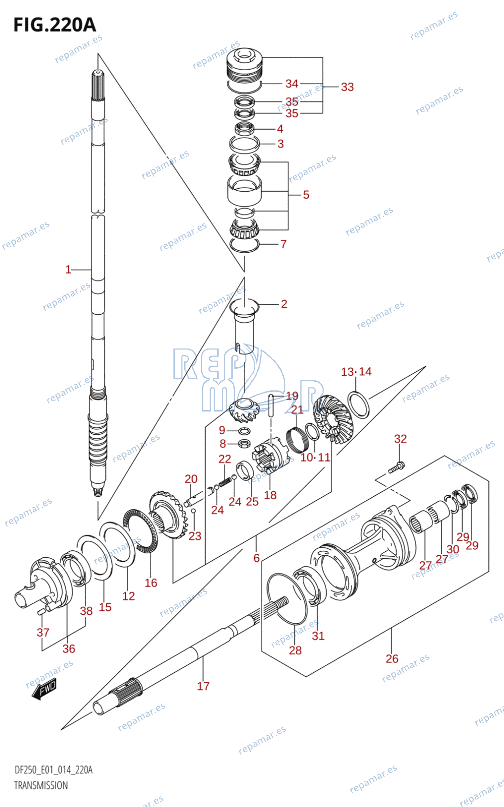 220A - TRANSMISSION (DF200T:E01)