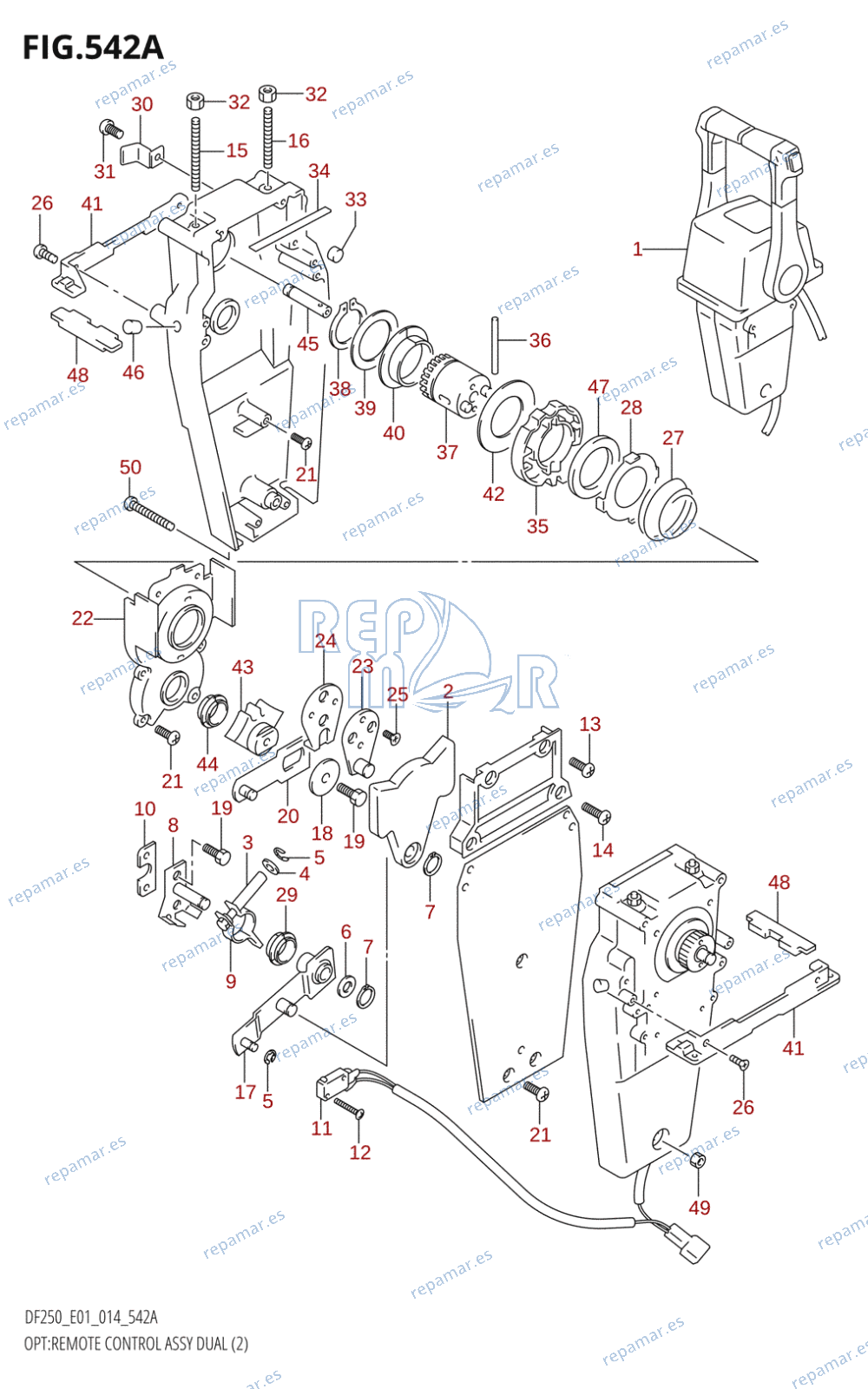 542A - OPT:REMOTE CONTROL ASSY DUAL (2)