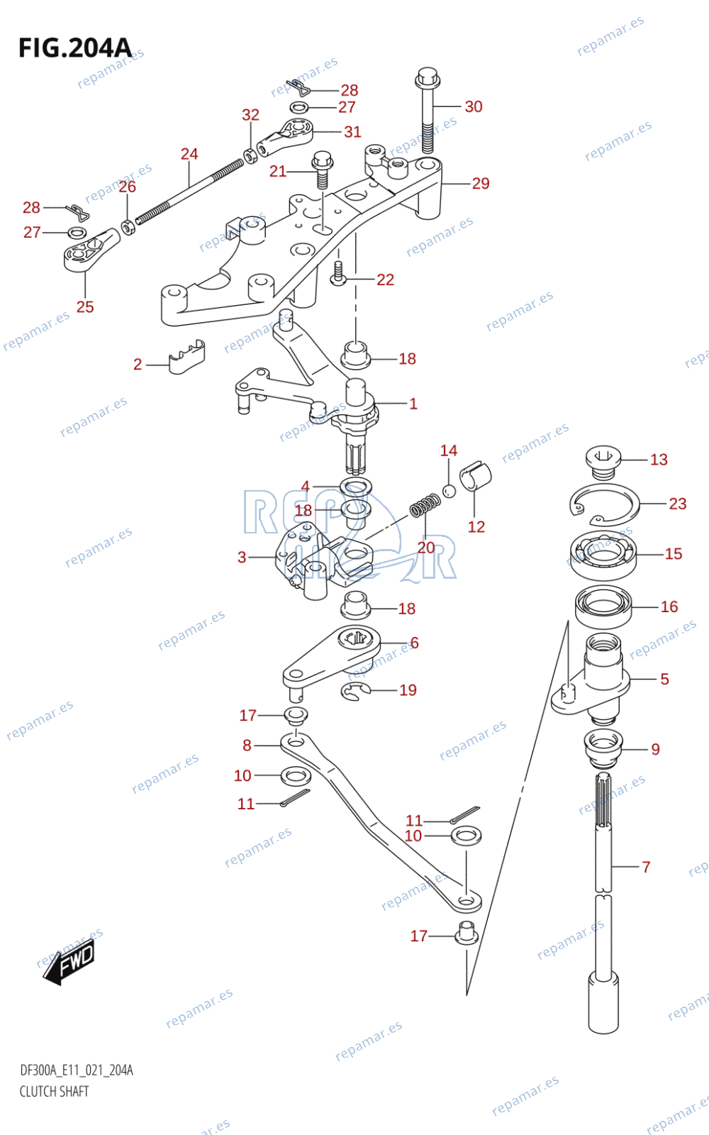 204A - CLUTCH SHAFT