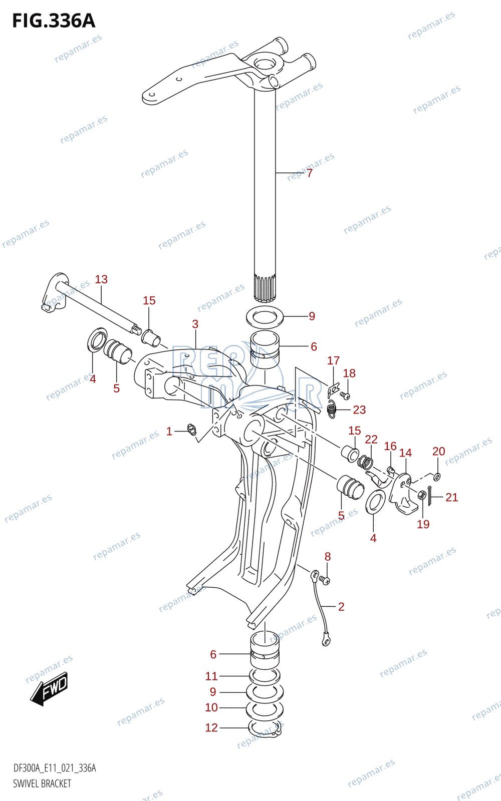 336A - SWIVEL BRACKET (X-TRANSOM,XX-TRANSOM)