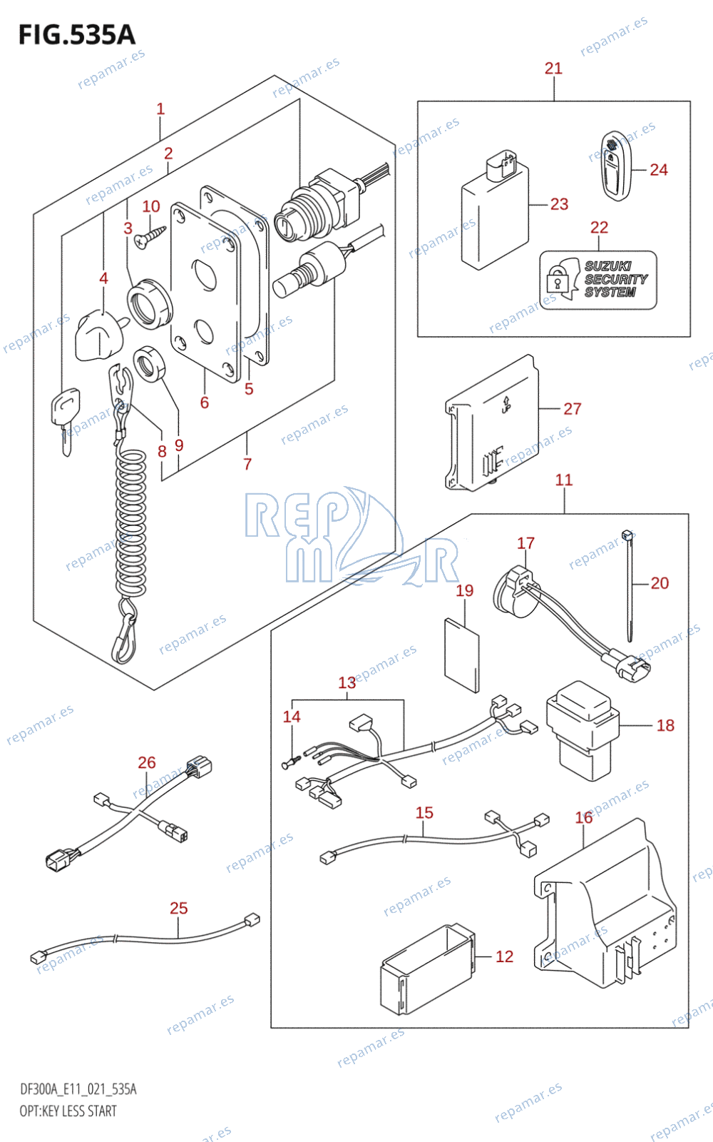 535A - OPT:KEY LESS START (E01,E03,E11)