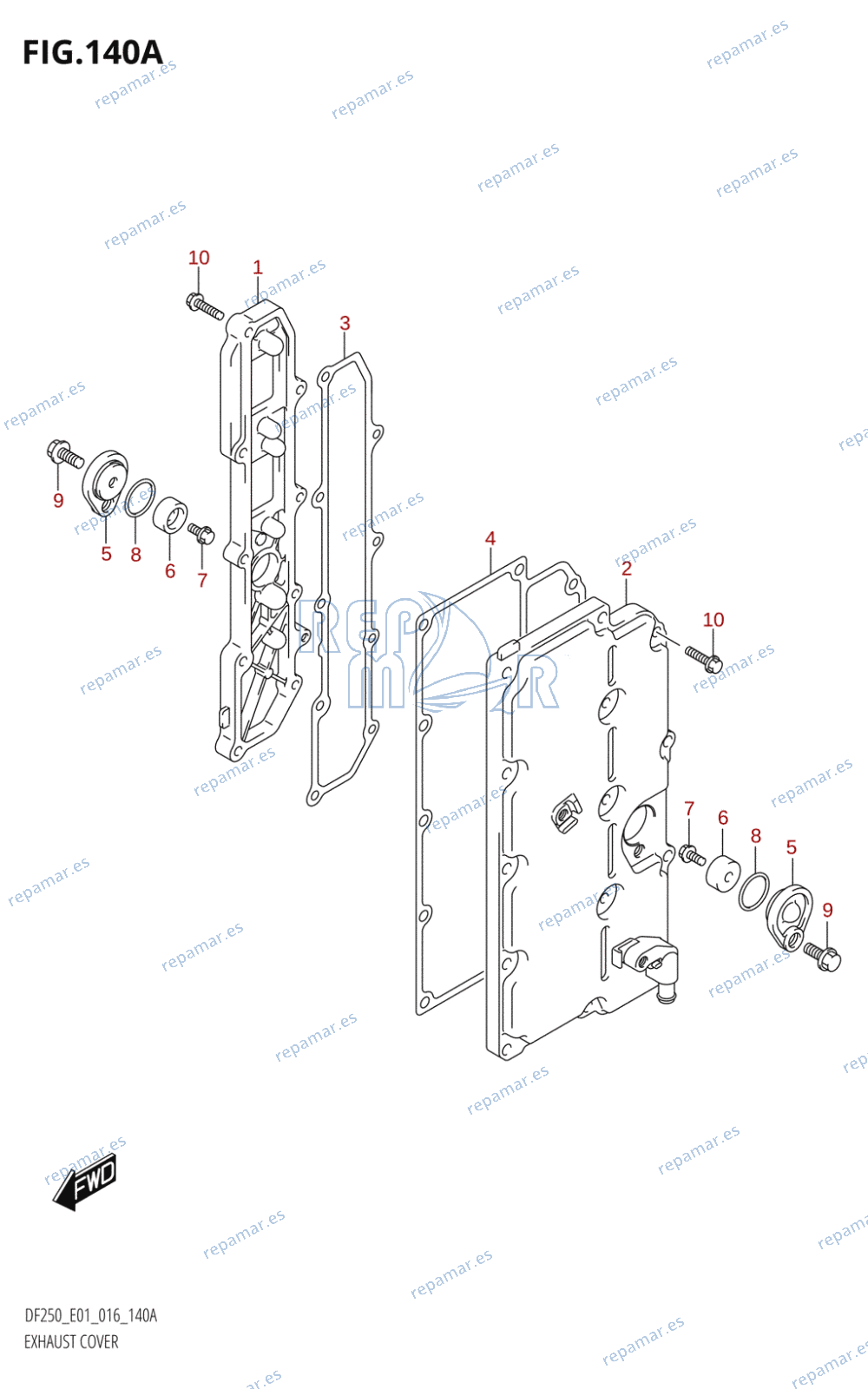 140A - EXHAUST COVER