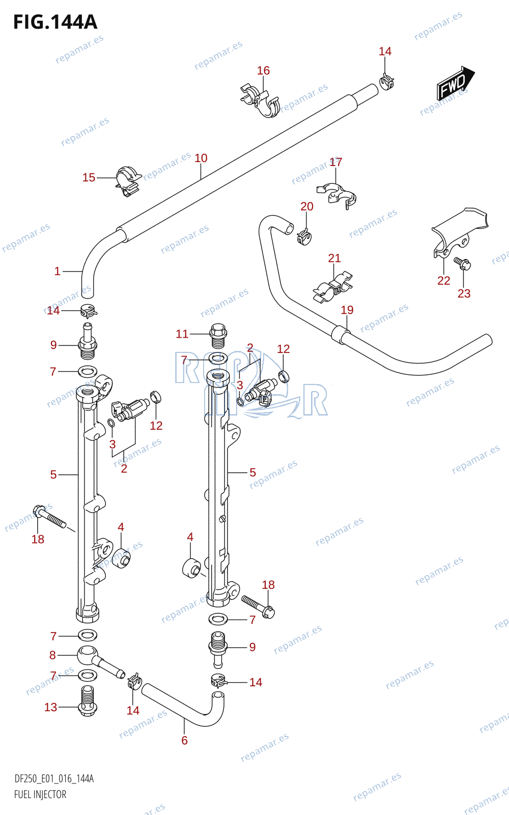 144A - FUEL INJECTOR (DF200T:E01)