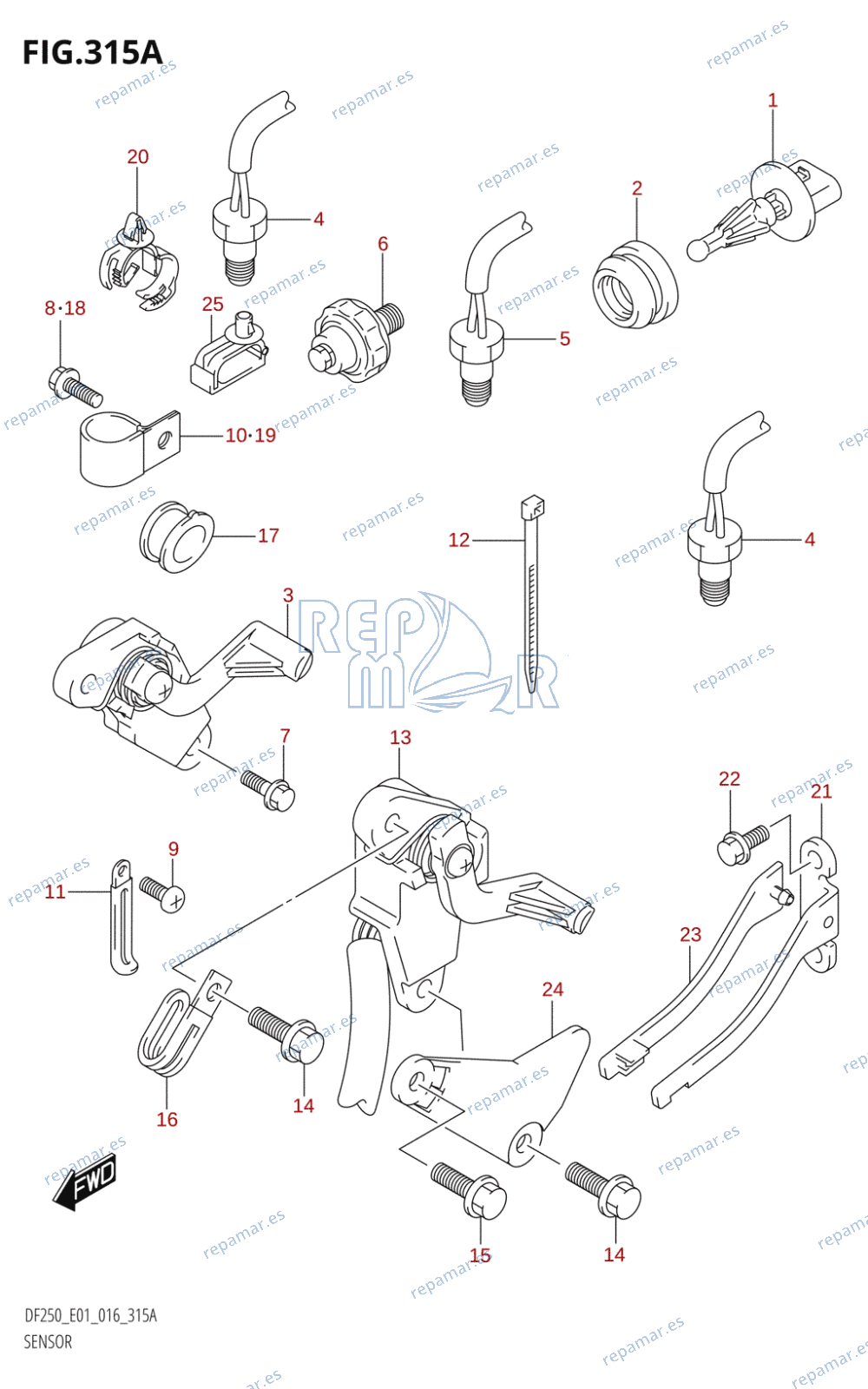 315A - SENSOR (DF200T:E01)