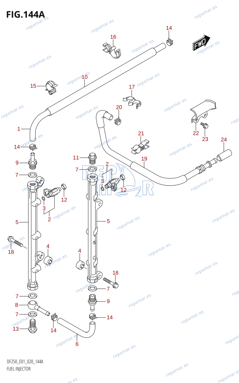 144A - FUEL INJECTOR (E01)