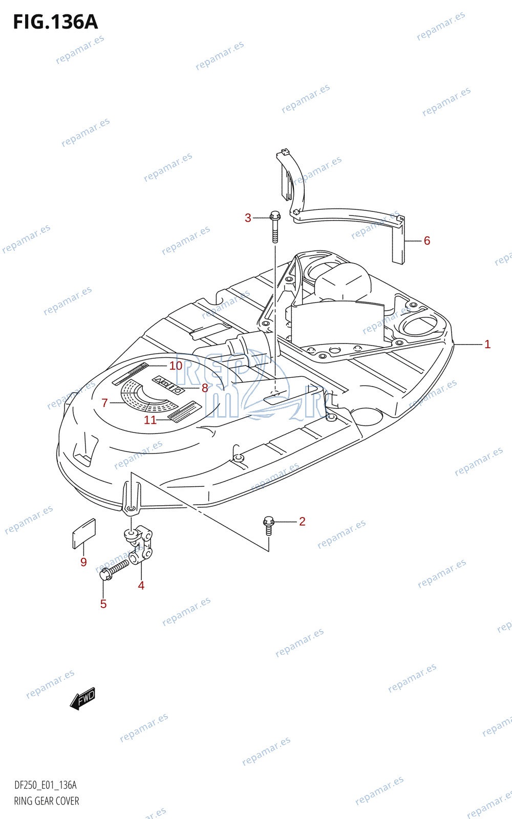 136A - RING GEAR COVER