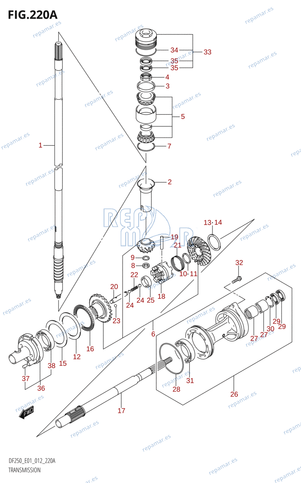 220A - TRANSMISSION (DF200T:E01)