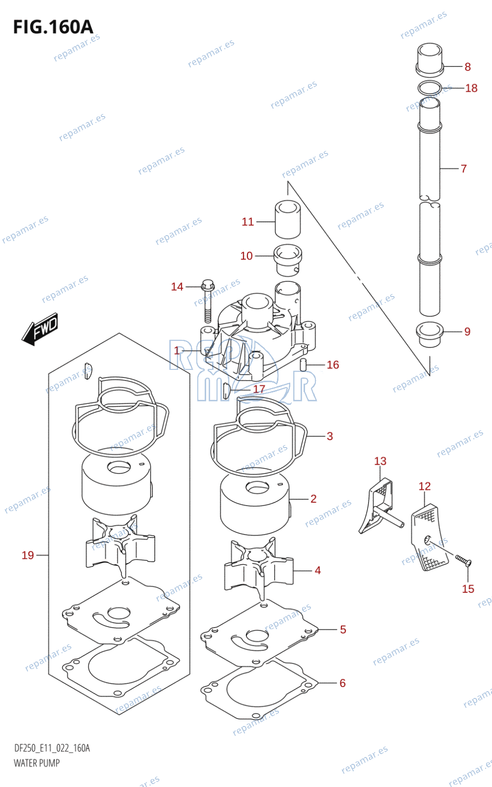 160A - WATER PUMP (E01,E11)