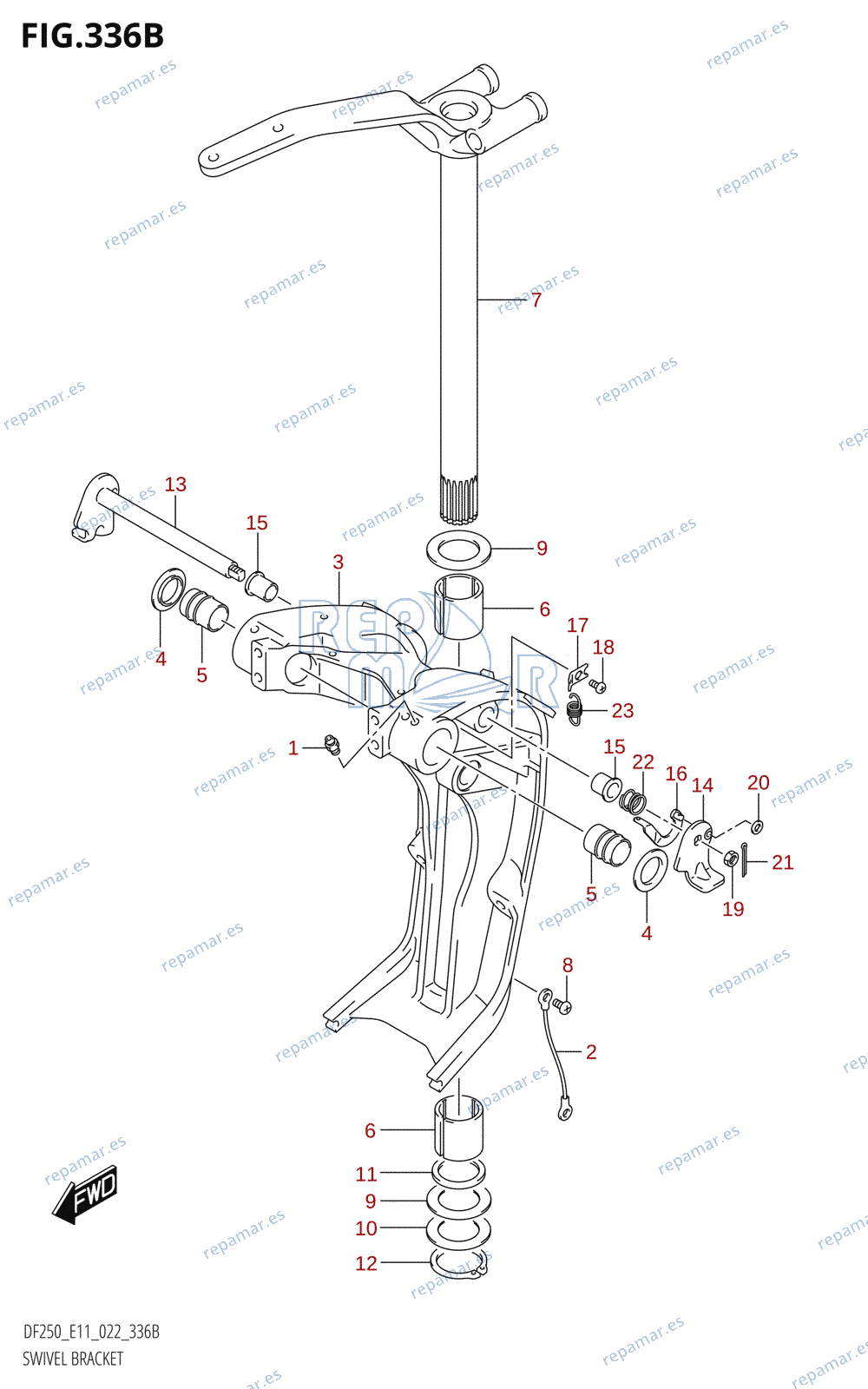 336B - SWIVEL BRACKET (X-TRANSOM,XX-TRANSOM)