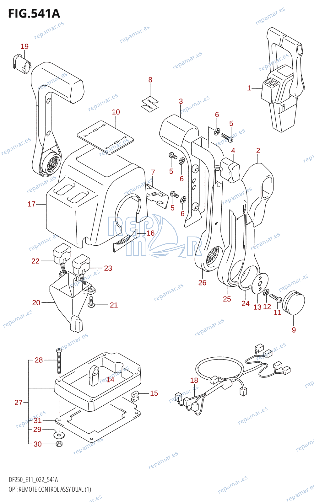 541A - OPT:REMOTE CONTROL ASSY DUAL (1)