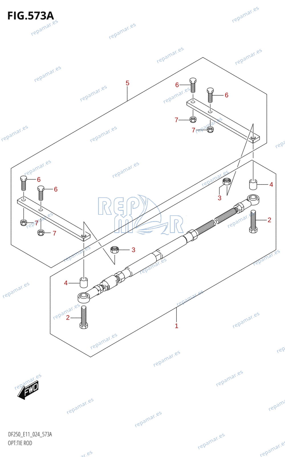 573A - OPT:TIE ROD (E01,E11,E03,E40)