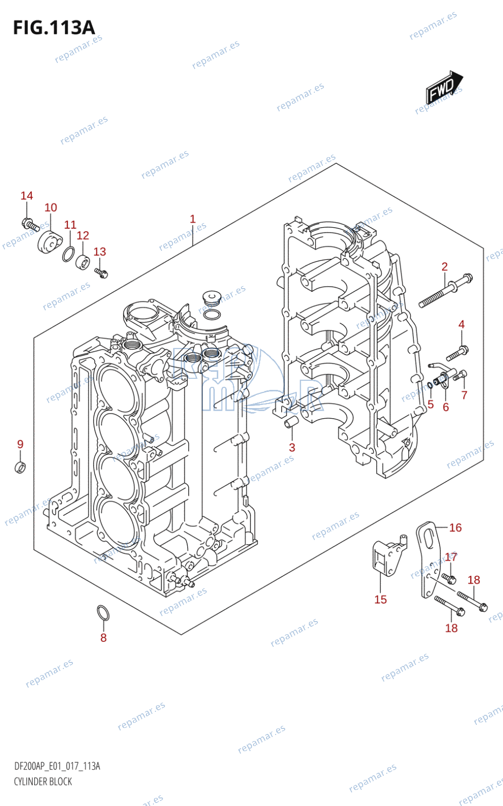 113A - CYLINDER BLOCK