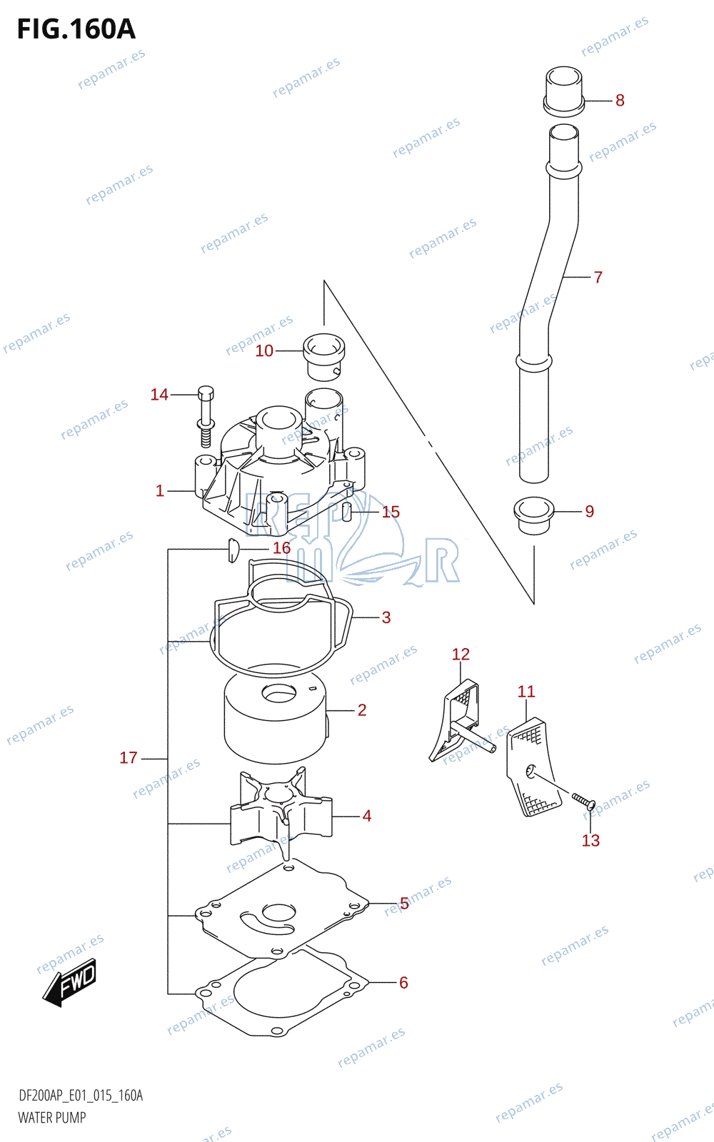 160A - WATER PUMP (DF200AP:E01)