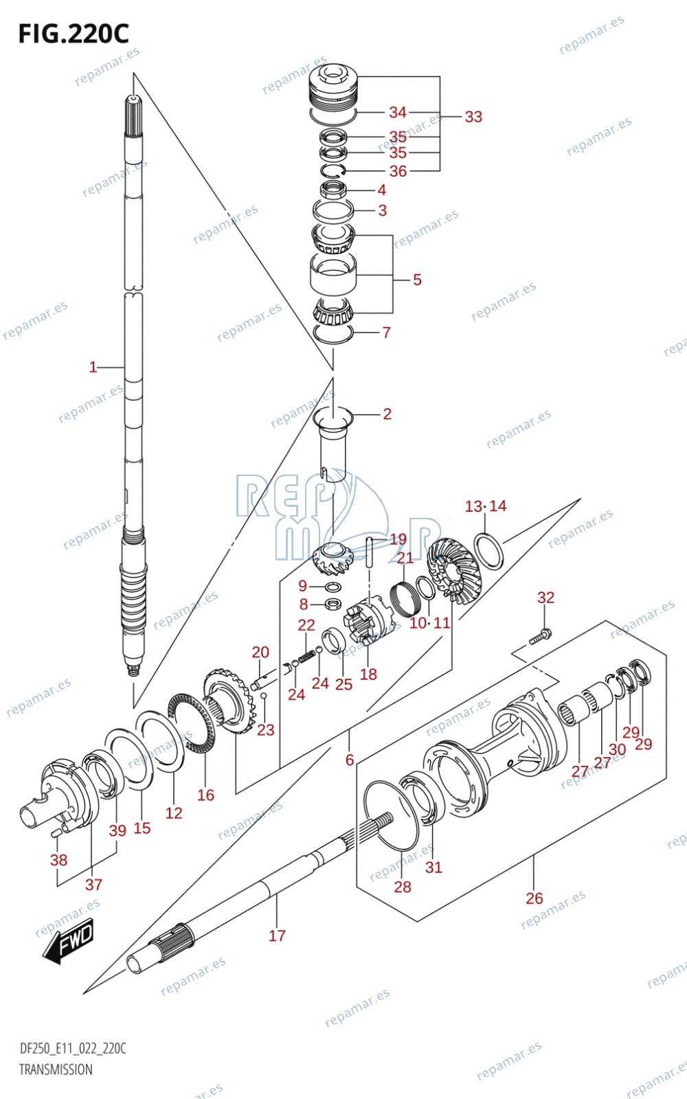 220C - TRANSMISSION (DF225T,DF250T)