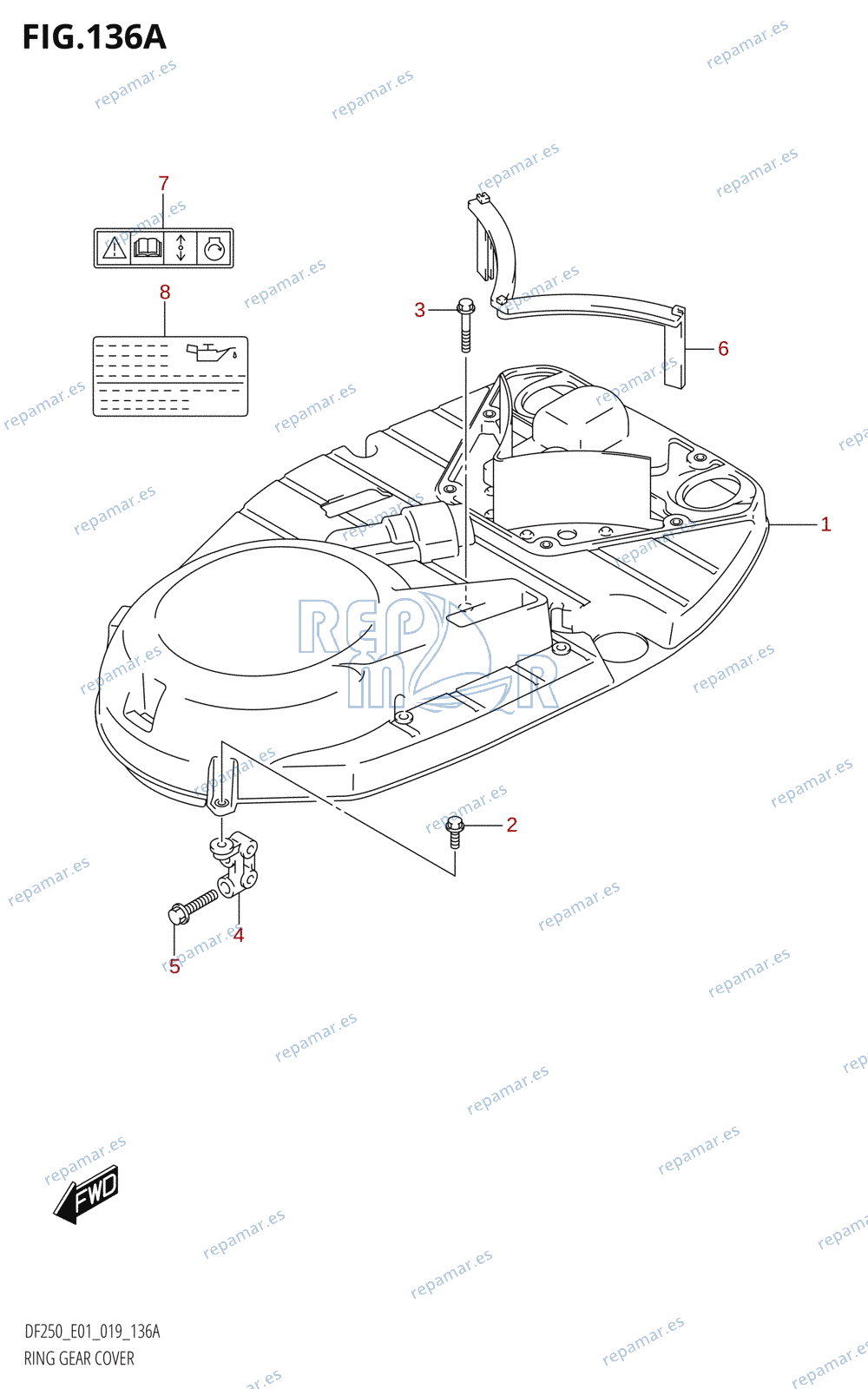 136A - RING GEAR COVER