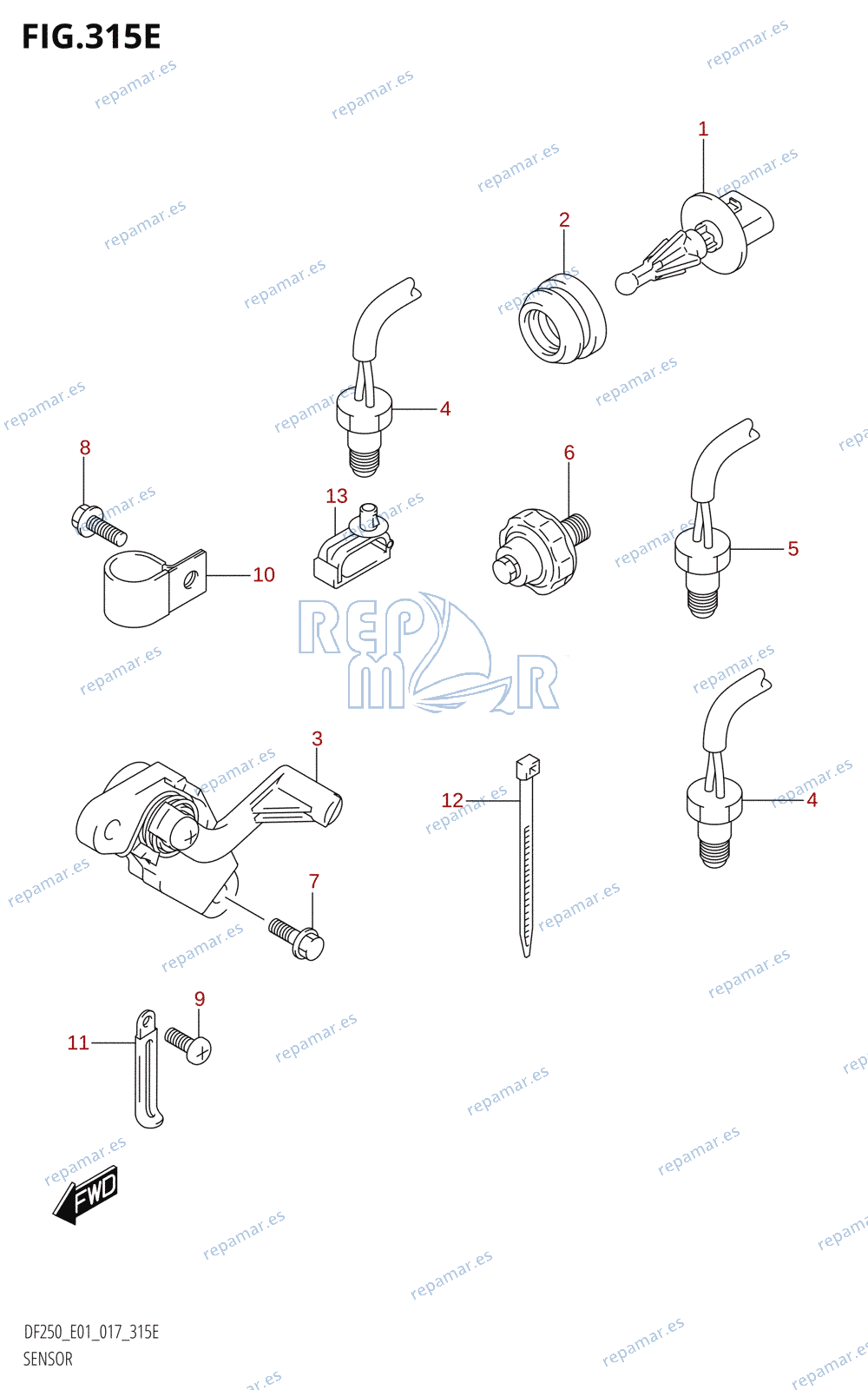 315E - SENSOR (DF225T:E01)