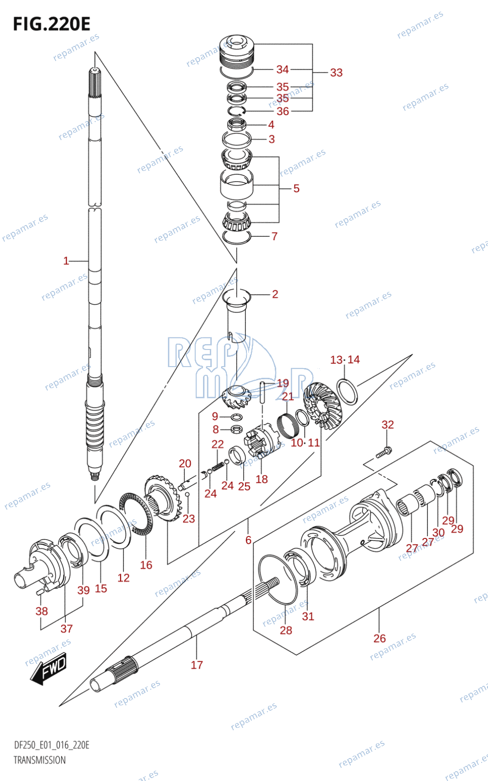 220E - TRANSMISSION (DF225T:E01)