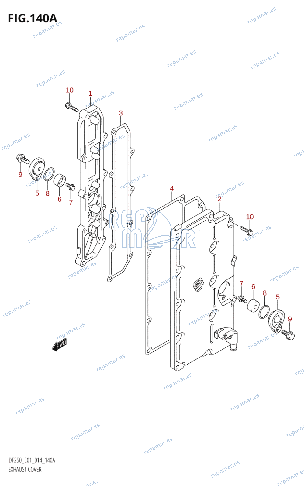 140A - EXHAUST COVER