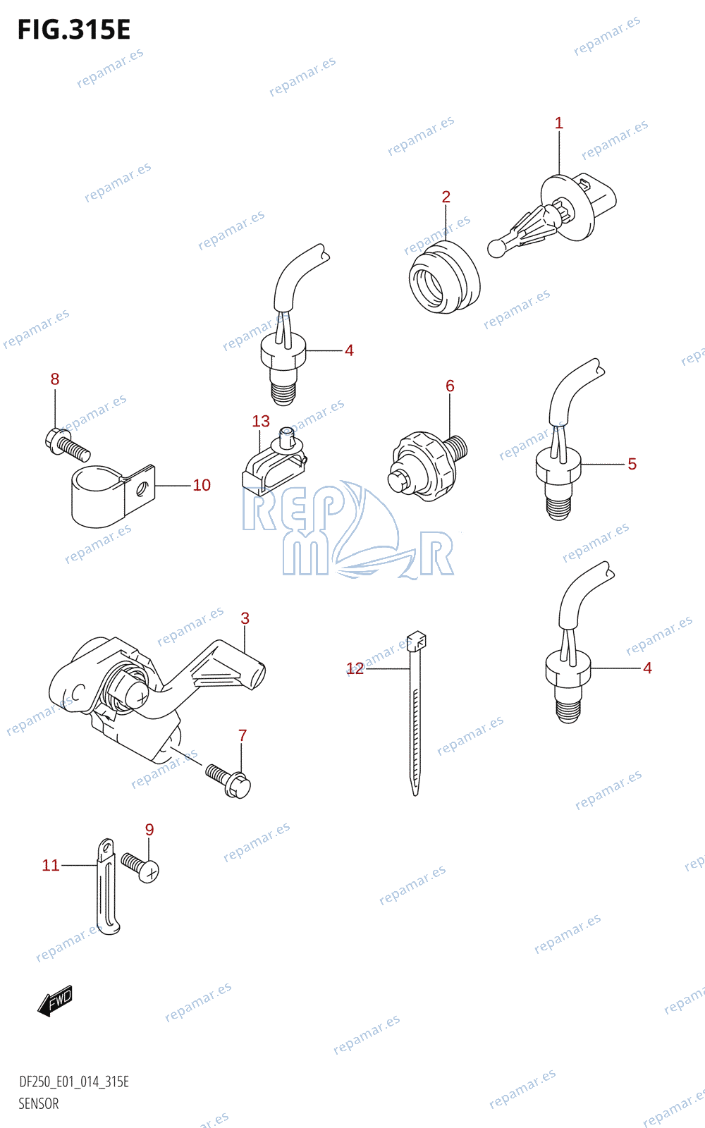 315E - SENSOR (DF225T:E01)