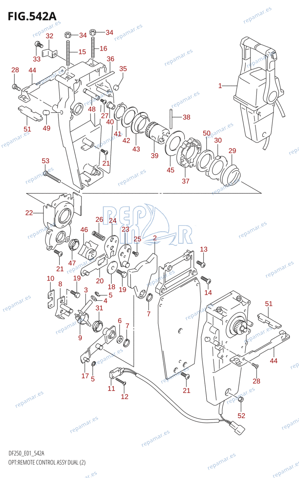 542A - OPT:REMOTE CONTROL ASSY DUAL (2)