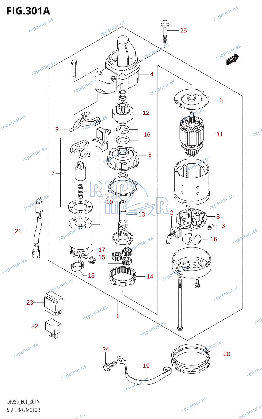 301A - STARTING MOTOR