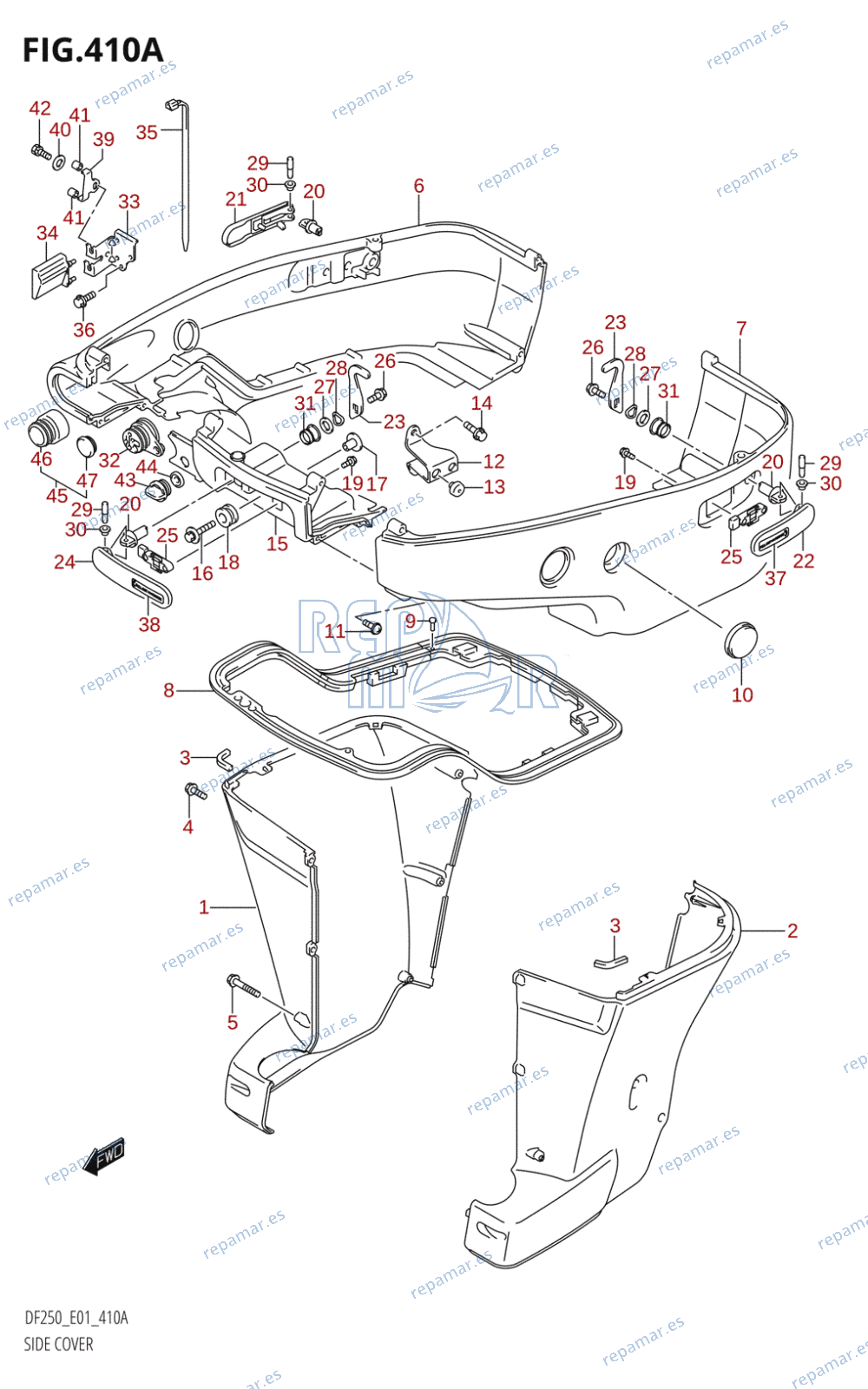 410A - SIDE COVER (X-TRANSOM,XX-TRANSOM)