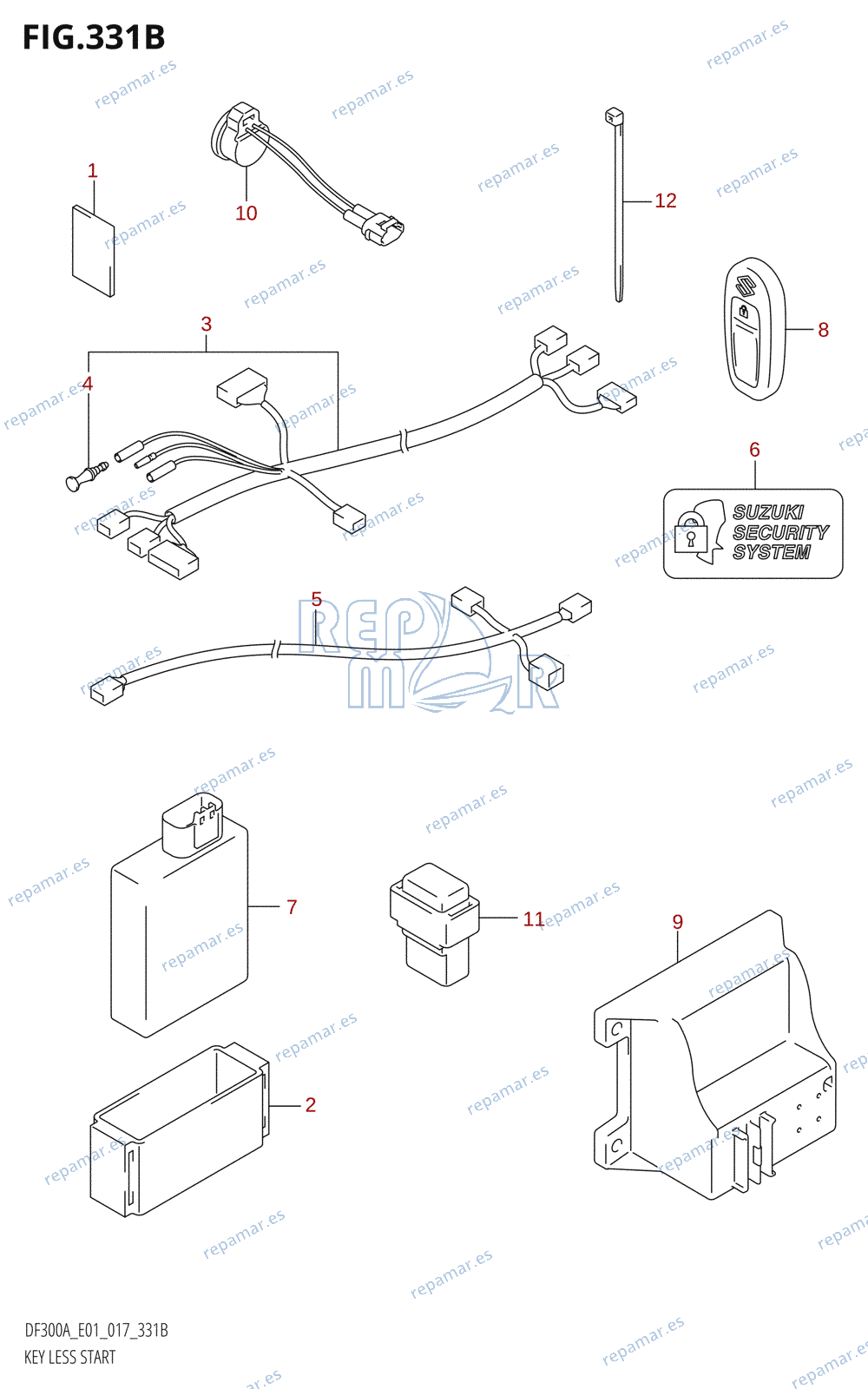 331B - KEY LESS START (DF250A:E01)