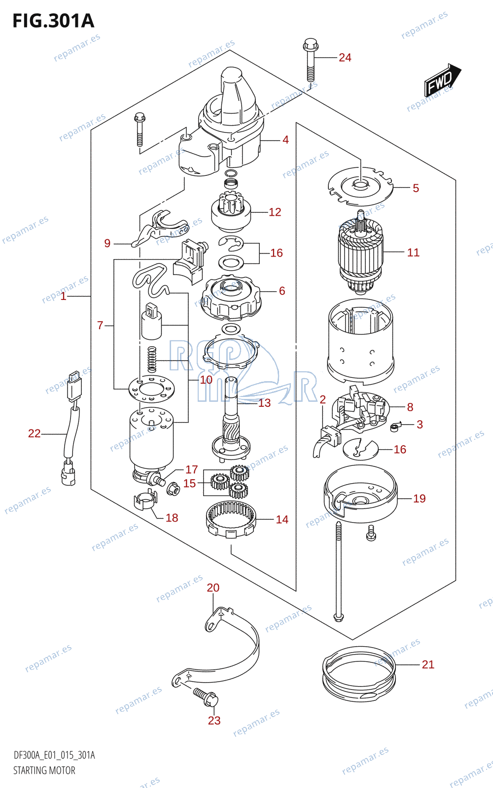 301A - STARTING MOTOR