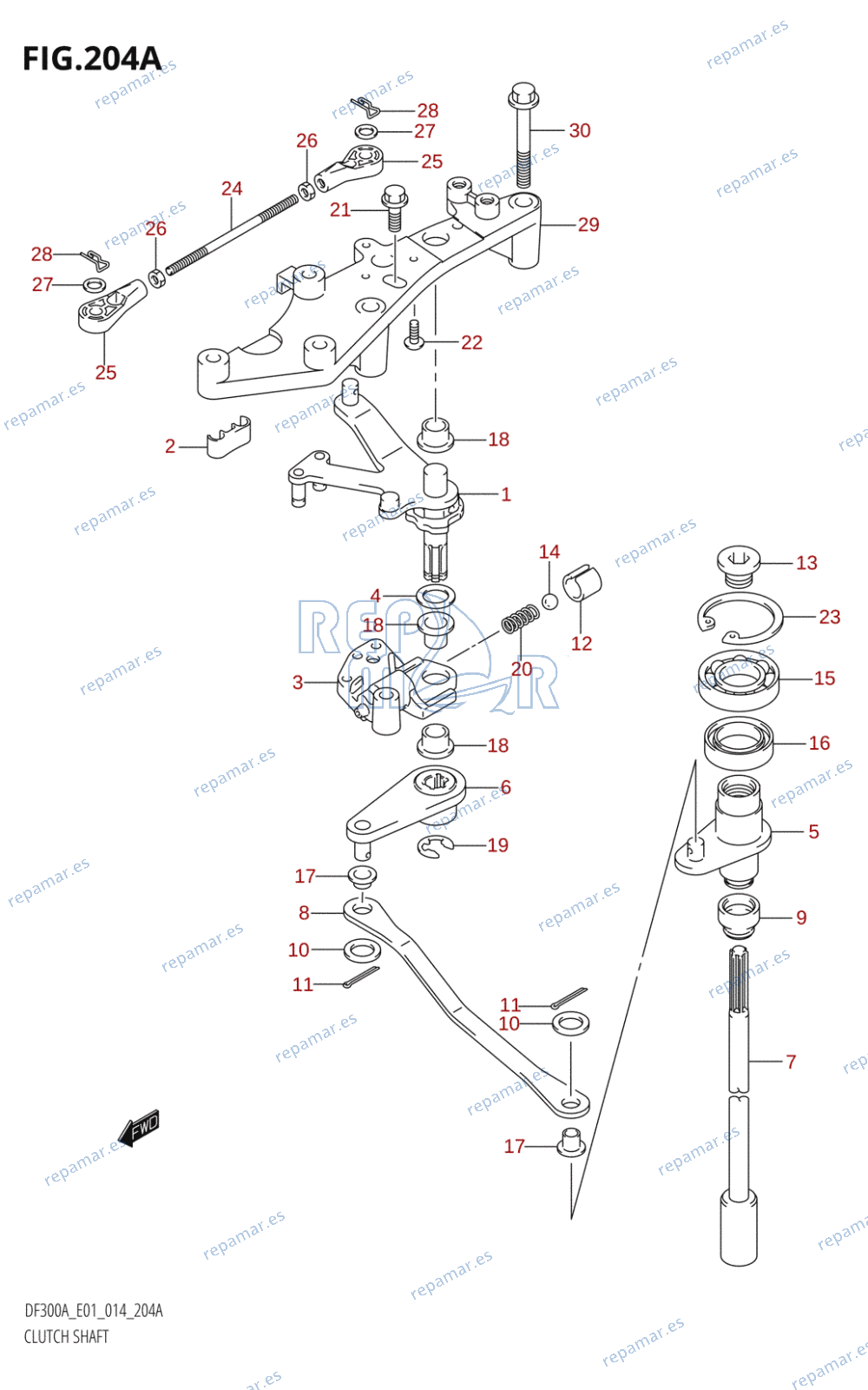 204A - CLUTCH SHAFT