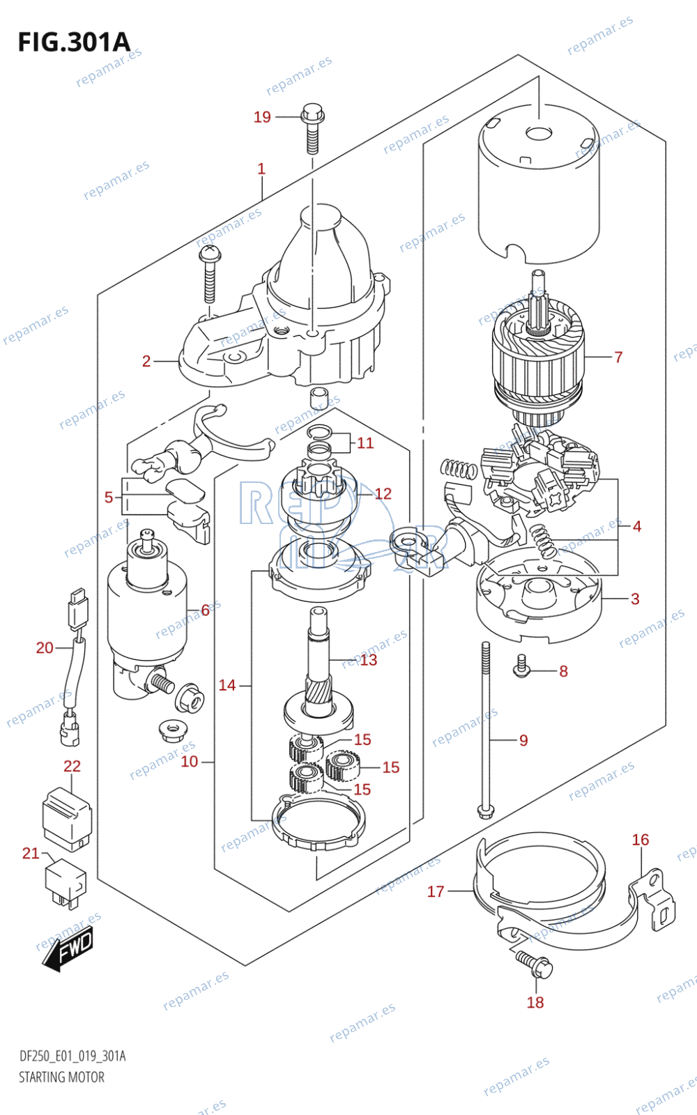 301A - STARTING MOTOR