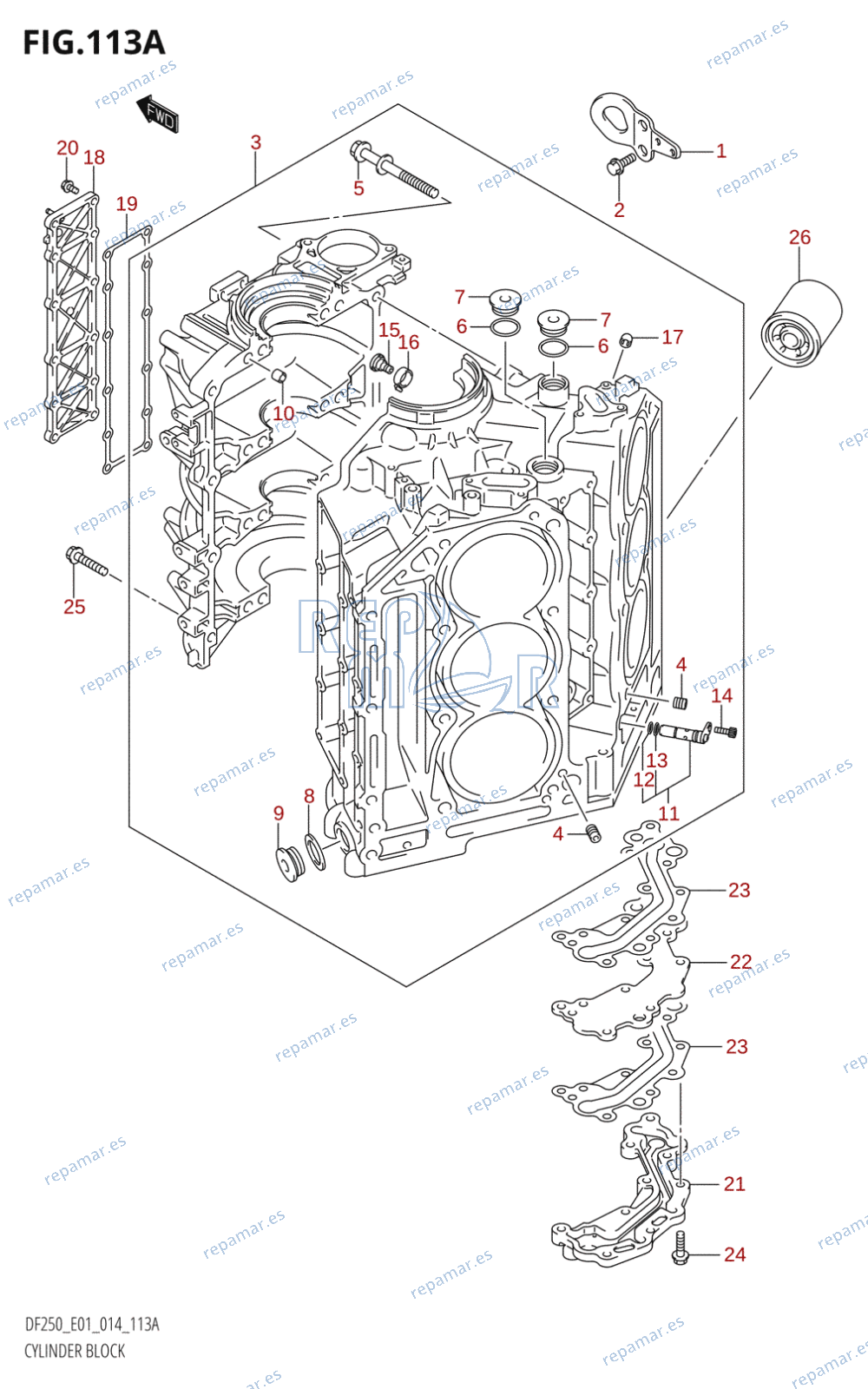 113A - CYLINDER BLOCK